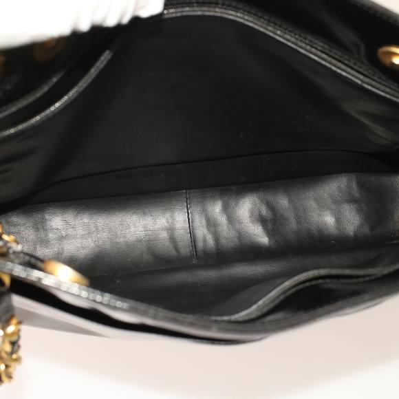 CHANEL Chain Shoulder Bag Patent leather Black CC Auth ar9959B - Picture 10 of 16